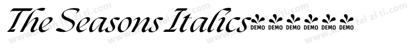 The Seasons Italics字体转换